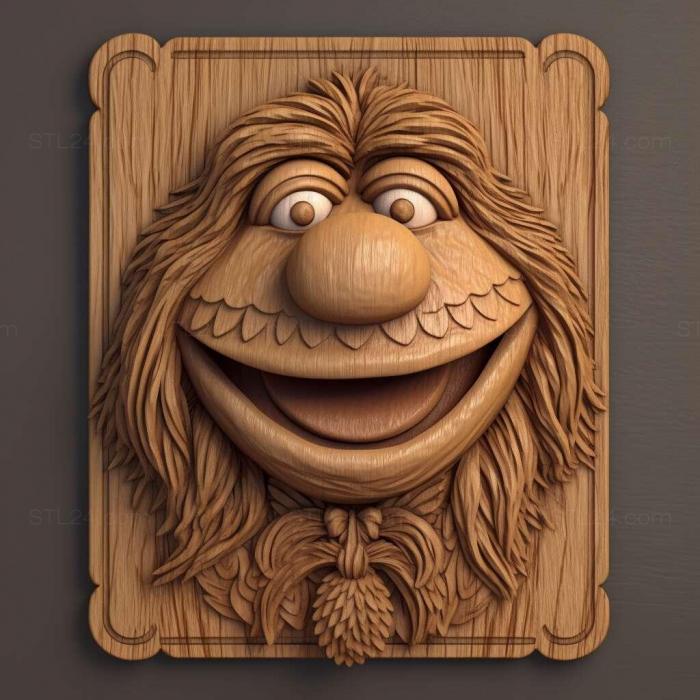 Characters (muppet 1, HERO_3241) 3D models for cnc